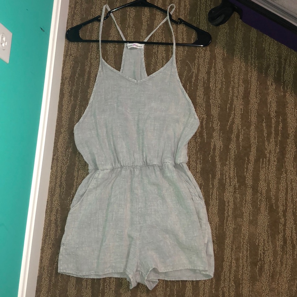 Dainty Hooligan Grey Romper
